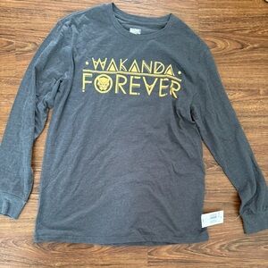 Marvel Wakanda Forever Mens Long Sleeve Shirt Size Large NWT